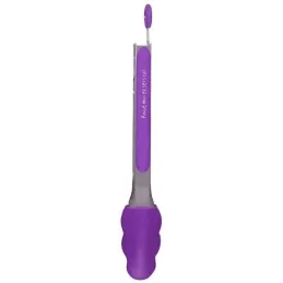 Pince de cuisine en silicone coloré