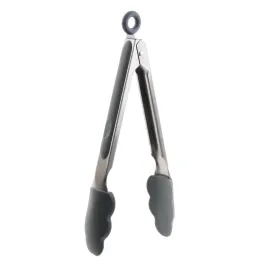 Pince de cuisine en silicone coloré