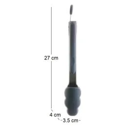 Pince de cuisine en silicone coloré