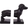 Serre-livre en résine chien