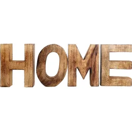 Lettres en bois à poser HOME