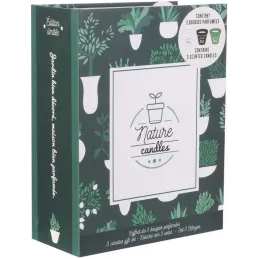 Coffret 3 bougies Nature candles