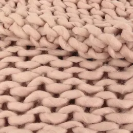 Plaid grosses mailles Chunky 120 x 150 cm