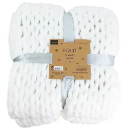 Plaid grosses mailles Chunky 120 x 150 cm