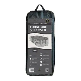 Housse de protection salon de jardin rectangulaire 10 places