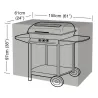 Housse de protection barbecue rectangulaire