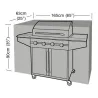 Housse de protection barbecue rectangulaire