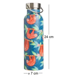 Thermos inox coloré paresseux 600 ml