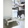 Double gamelle design surélevée pour chat Tower