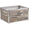 Caisse en bois et métal style industriel New-York