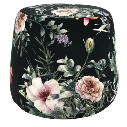 Pouf en velours