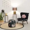 Pouf en velours