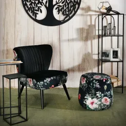 Pouf en velours