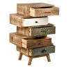 Commode 90cm en manguier et métal Zouma