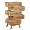Commode 90cm en manguier et métal Zouma