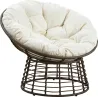 Fauteuil Papasan en polyrésine et acier