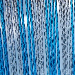 Rideau de porte en PVC bleu Rimini