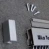 Rideau de porte en PVC bleu Rimini