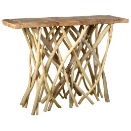 Console teck pied branchage Puzzle - Arthur