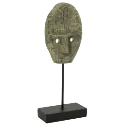 Masque Bali sur socle en teck recyclé