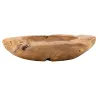 Corbeille en teck naturel