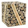 Tabouret en teck teinté
