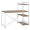 Bureau en métal et plaquage pin Charlie