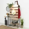 Vestiaire en métal et en bois