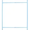 Table d'appoint en acier nuances de bleu