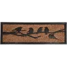 Paillasson caoutchouc et fibres de coco oiseaux