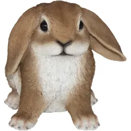 Lapin assis en résine 14 cm (Lot de 2)