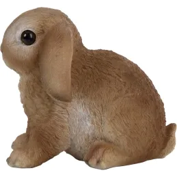 Lapin assis en résine 14 cm (Lot de 2)