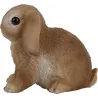 Lapin assis en résine 14 cm (Lot de 2)