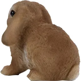 Lapin assis en résine 14 cm (Lot de 2)