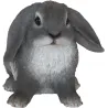 Lapin assis en résine 14 cm (Lot de 2)