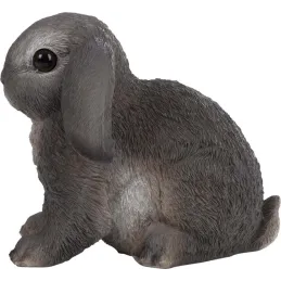 Lapin assis en résine 14 cm (Lot de 2)