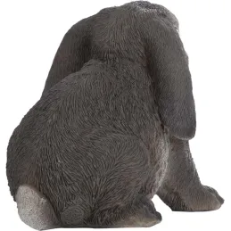 Lapin assis en résine 14 cm (Lot de 2)