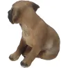 Chiot dogue allemand assis en résine