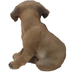 Chiot dogue allemand assis en résine