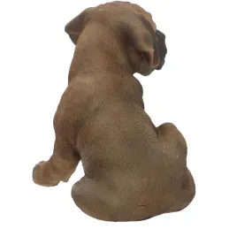 Chiot dogue allemand assis en résine