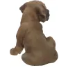 Chiot dogue allemand assis en résine