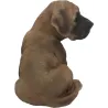 Chiot dogue allemand assis en résine