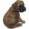Chiot dogue allemand assis en résine