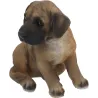 Chiot dogue allemand assis en résine