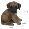 Chiot dogue allemand assis en résine