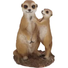 Suricates en résine 23 cm
