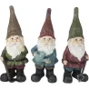 Nain de jardin assortis en résine (Lot de 3)