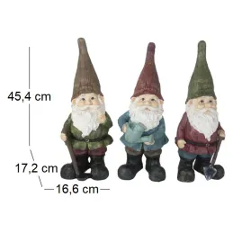 Nain de jardin assortis en résine (Lot de 3)