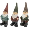 Nain de jardin assortis en résine (Lot de 3)