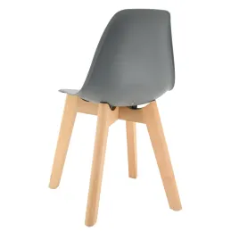 Chaise enfant polypropylène et bois